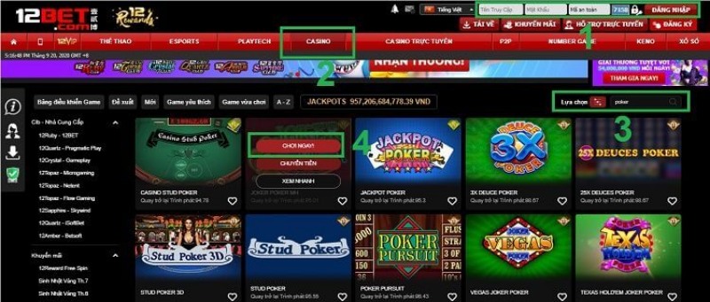 12Bet là kênh chơi Poker trực tuyến sở hữu thành viên đông đảo 